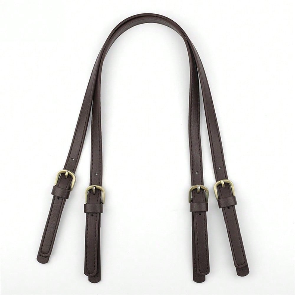 Sangle en cuir amovible à double boucle, Sangle bandoulière torsadée