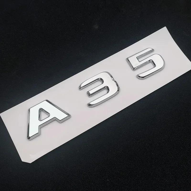 3D ABS Chrome For AMG W177 W176 A35 A35S A45 A45S TURBO 4MATIC Car Trunk Letters Emblem Badge Logo Stickers Auto Accessories