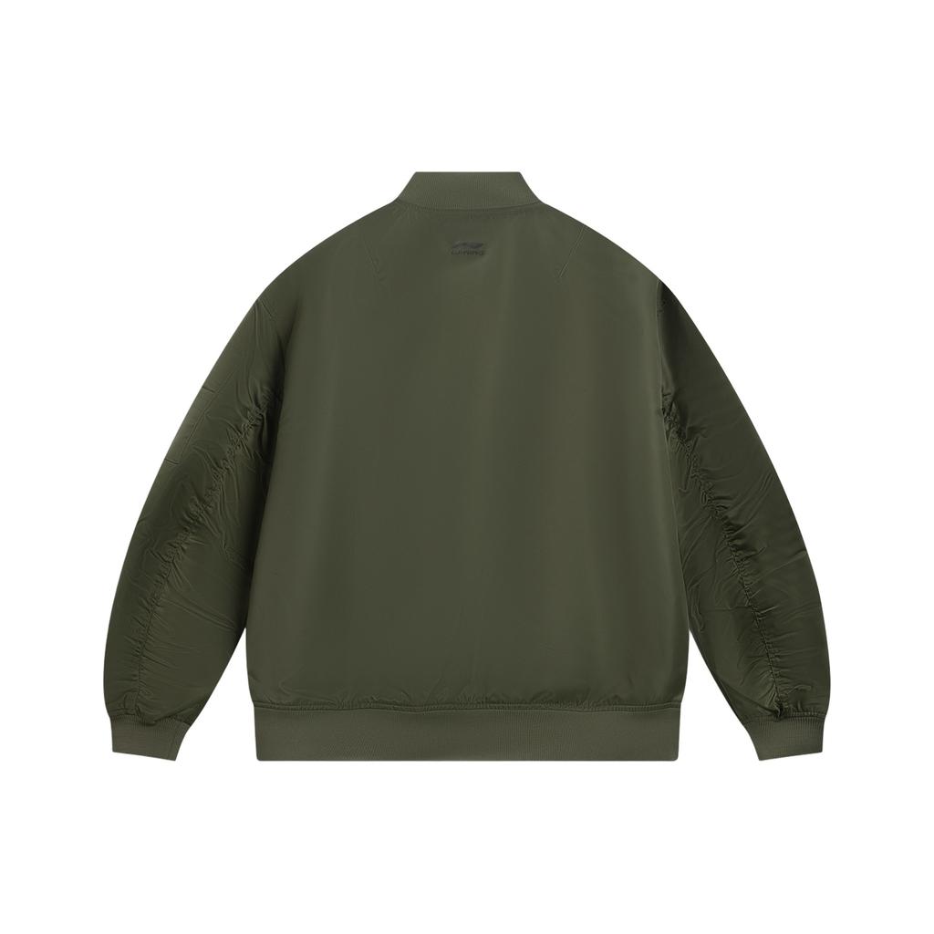 Li-Ning Loose Baseball Collar Logo Letter Jacket Men Jacket AJDV325-2