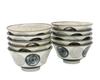 Castle Enterprises [Set of 10 11cm Signal Rice Bowls] Mino Ware Monochrome Style: Casual and Enhances Food Flavor