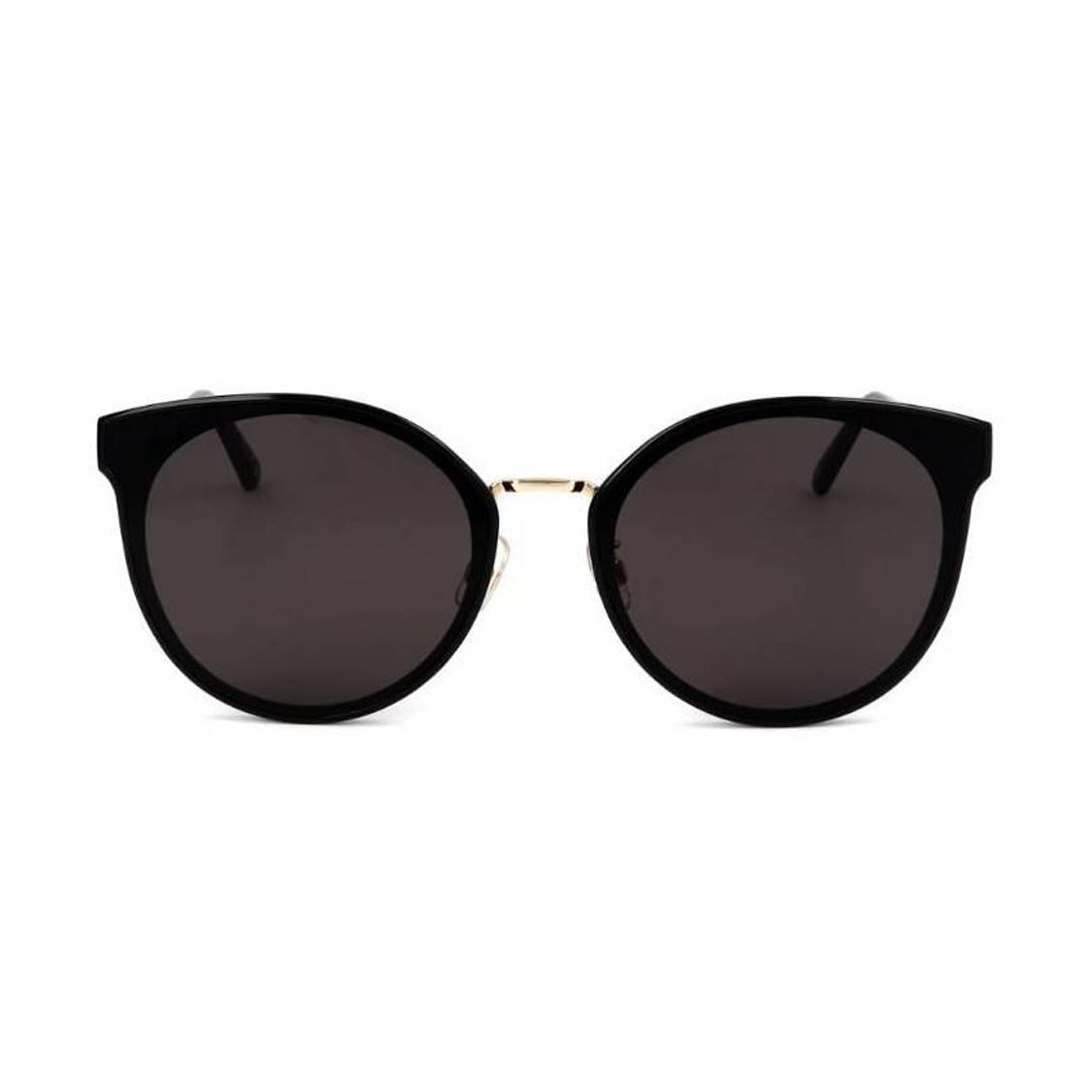 

Swarovski Swan Mirror Leg Metal Frame Round Sunglasses Women sunglasses Black SK0296K01A Black,64