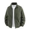 Large Size Men's High Quality Outdoor Sports Jacket Stand Collar Coat Casual Jacket Solid Color