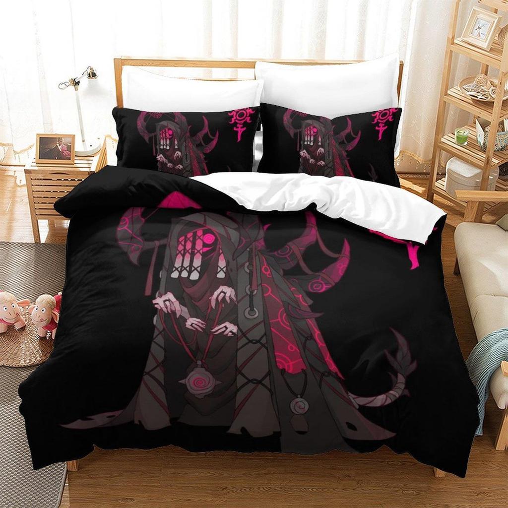 Soulfire Demons Bedding Set Single Twin Full Queen King Size Bed Set Adult Kid Bedroom Duvet Cover Sets 3D Anime Bed Sheet Set