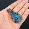 Australian Triplet Opal 999 Copper Wire Wrapped Pendant, Handmade Gemstone Jewelry Pendant Gift For Birthday