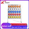 Safety Helmet Storage and Display Rack
