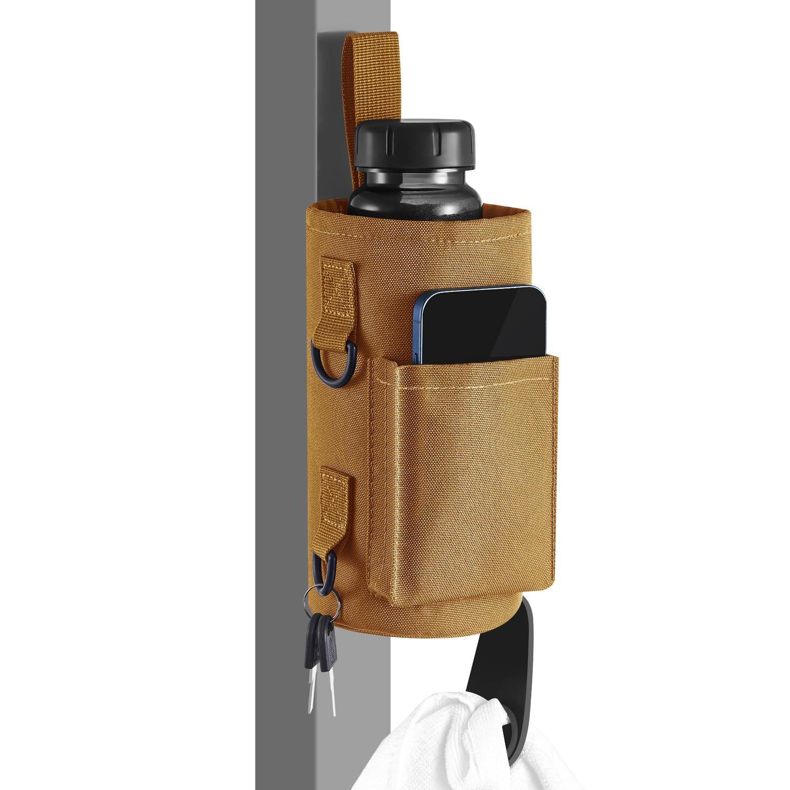 

Gym Water Bottle Bag With Magnetic Wall-mounting, Insulated Cover, Foldable And Adjustable Shoulder Strap, Outdoor Sports Magnetic Cup Sleeve One Size