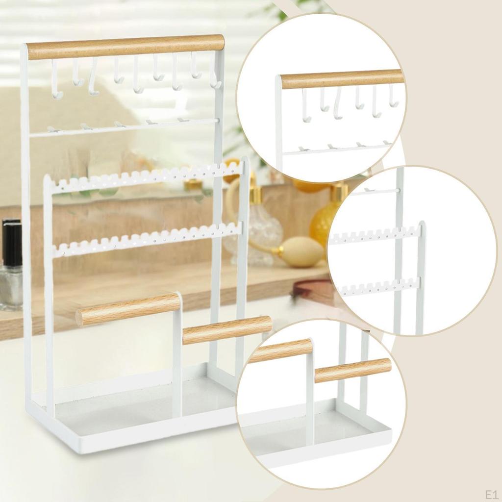 Schmuckständer Ausstellungsständer Geburtstagsgeschenk Ohrringhalter Halskettenorganizer für Ringe