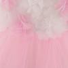 Baby Pink Flower Girl Dresses Toddler Tulle 1st Birthday Party Wedding Gown Bow Bridemaid Princess Prom Dress for Girls Costumes