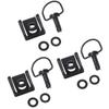17mm Motorcycle Quick Release Screws 1/4 D-Ring Turn Race Fairing Fasteners Secure Lock for Motorbike Body Panel Fix