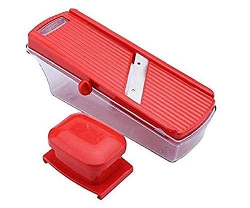 RSINC Multipurpose Slicer Cutter-Dual Stainless Steel Cutting Blades Slicer for Zucchini Spaghetti Noodles- Veg. Salad Maker Slicer for Kitchen