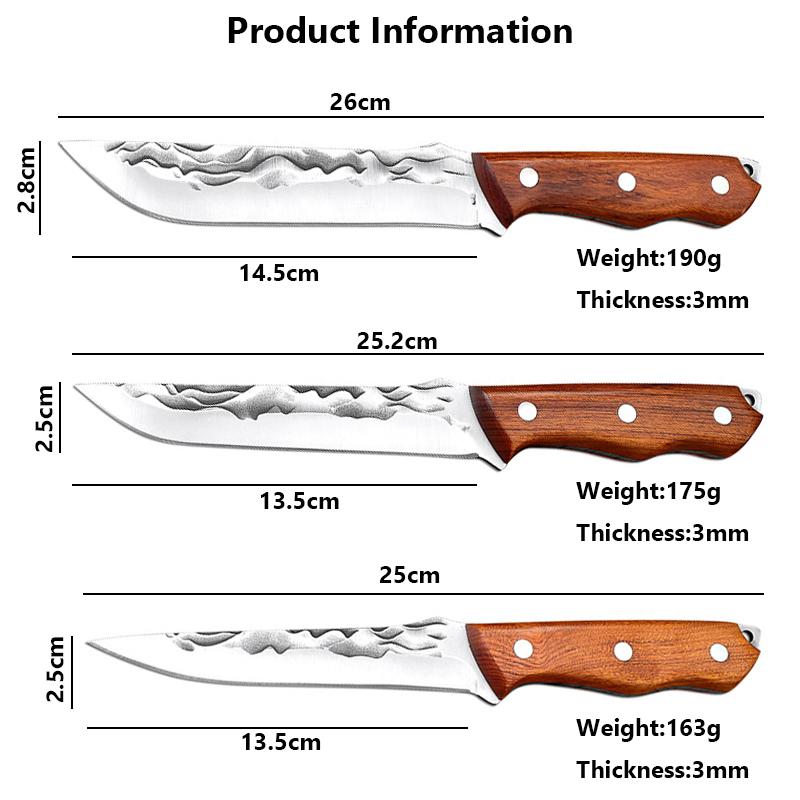 Stainless Steel Japanese Kitchen Knife Boning Knives Chef Slicing Knife Camping Fish Knifes Cutter