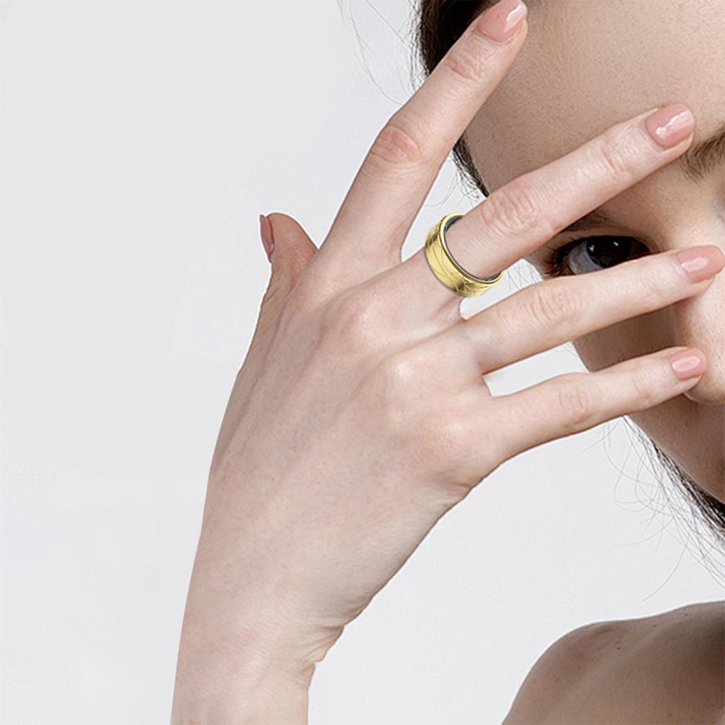 2025 Smart Ring Health and Sleep Tracker Heart Rate Blood Oxygen Monitor Brush Video 5ATM Waterproof Multi Sports Men Women Ring