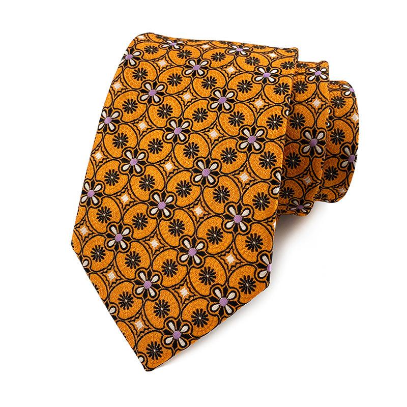 New Men's Classic Floral Dot Tie Luxury 8cm Jacquard Neck Tie Necktie For Men Business Wedding Party Daily Wear Accessory