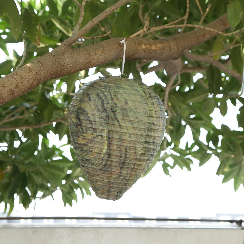 Wespennest-Attrappe 28x22cm Outdoor Falsches Wespennest Ungiftig Bienenstock-Laterne Vertreiber Wespenabwehr-Laterne Heim Hof Zubehör