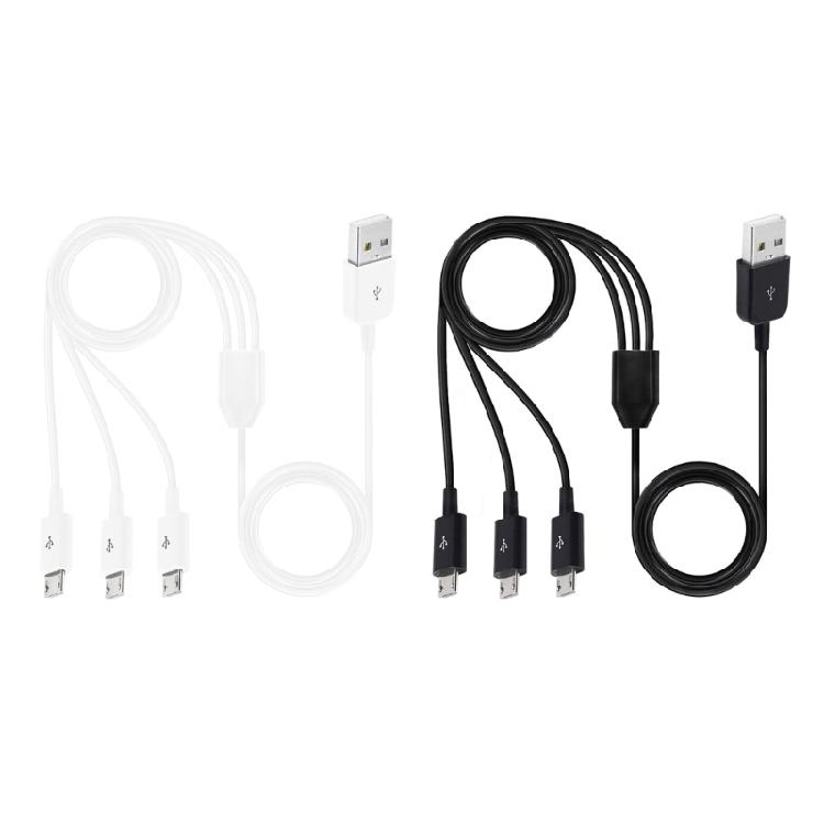 Durability Micro USB Splitter Cables Widely Compatibility Data Sync Charging
