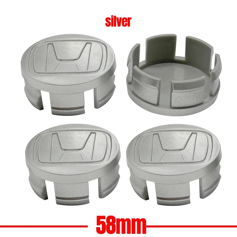 4PCS 58mm 62mm 69mm Car Wheel Center Covers Hub Caps For Honda Civic Accord Fit CRV Jazz Odyssey Prelude Insight HRV Crider XRV