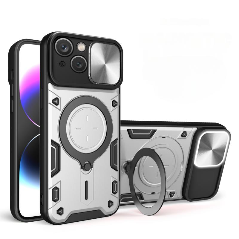 Slide Camera Lens Protector Armor Case For iPhone 16 15 14 13 12 11 XS XR Plus Pro Max Military Grade Bumpers Ring Cover