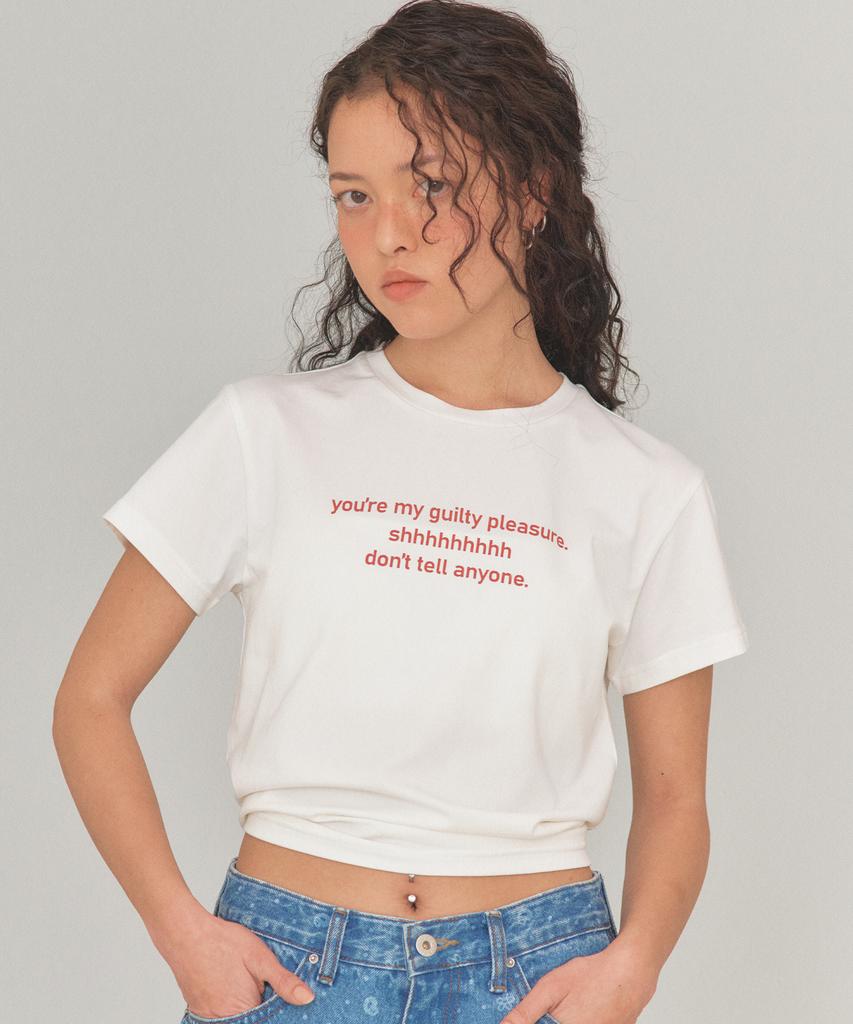 LOTSYOU Lotsyou_Guilty Pleasure Baby T-Shirt Ivory