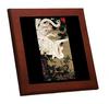 Ito Jakuchu's "Old Pine and White Phoenix" Wooden Framed Photo Tile (Ito Jakuchu Series)