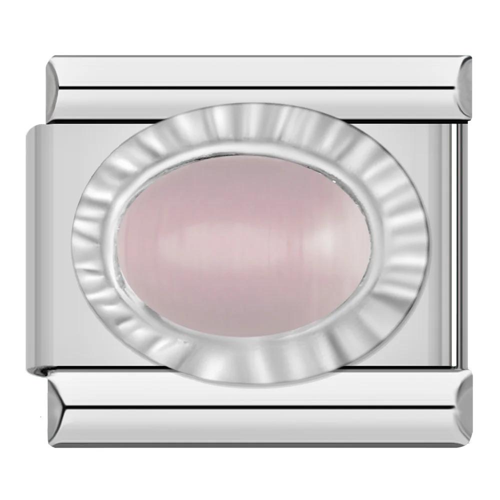 

2023 Мода Сердце Эллиптический Прямоугольник CZ Шарм Итальянские Звенья Подходит Для Браслета 9 мм Из Нержавеющей Стали Изготовление Ювелирных Изделий DJ692