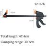 4/6/8/10/12/18/24 Inch 1Pc Woodworking Work Bar F Clamp Clip Set Hard Quick Ratchet Release DIY Carpentry Hand Tool Gadget