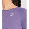 Gymshark Vital Seamless 2.0 Light Long Sleeve Top Functional Purple Marl B4a8c Pb8h