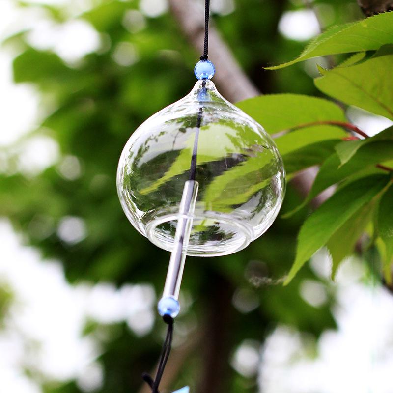 Hand-Painted Glass Wind Chimes for Student DIY Projects and Outdoor Decor