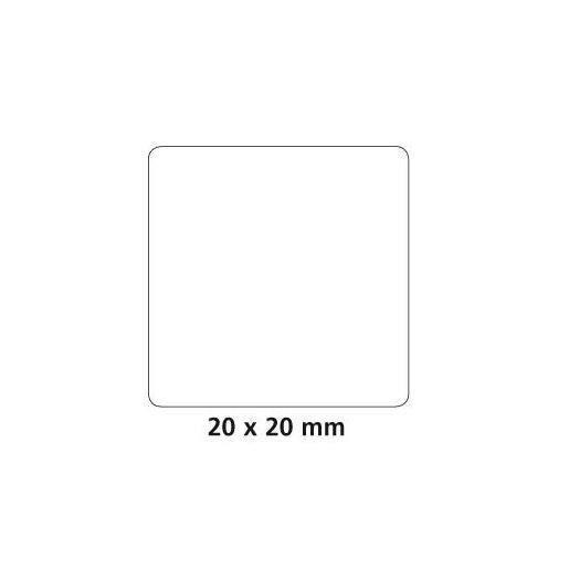 Rouleau de Gommettes Carrées - APLI - 20 mm - 1770 Gommettes - Adhésif Permanent - Mixte