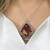 Huge Zultanite Silver Pendant, Color Changing Stone Zultanite Pendant, 925 Sterling Silver Necklace, Turkish Diaspore Pendat, Sultanite