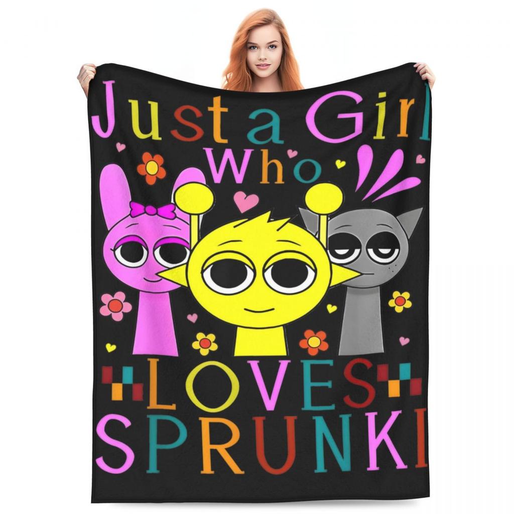 Sprunki Song Blanket Picnic Flannel Throw Blanket For Couch Bed Warm Soft Customized Quality Bedspread Gift Idea
