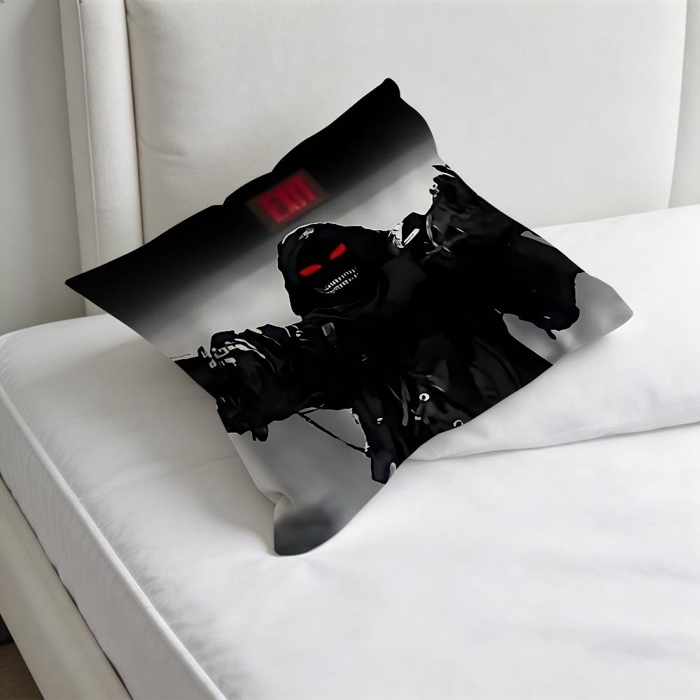 DDisturbed Band Cool Square Pillow Case Soft Decorative Throw Pillow Cover for Home Sofa Bed
