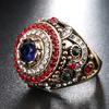 Luxury Ring Jewelry Rhinestone Party Inlaid Round Gift
