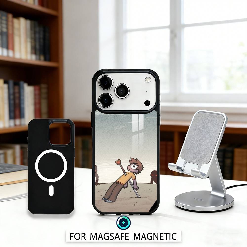 Anime S-Scott P-Pilgrim Phone Case Magnetic For iPhone17 16 15 14 13 12 Pro Max For Magsafe Wireless Charging Cover