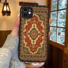 Persian Carpet Floral Art Phone Case For IPhone 15 14 13 12 11 Pro Max X XS MAX Plus Matte Soft Back Cover