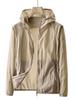 Sunscreen Clothing Outdoor Cycling Men's Hooded Light and Breathable Nylon Yarn Summer Trench Coat Mountaineering Jacket