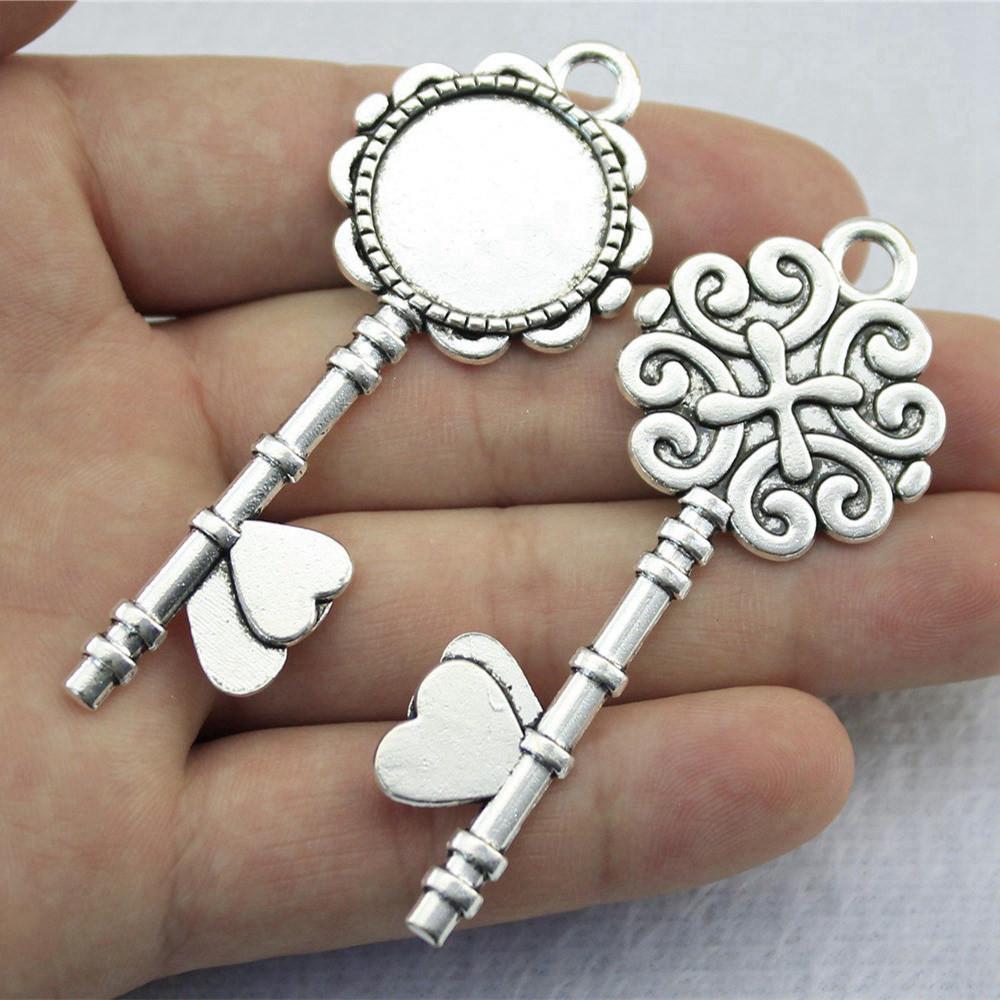 Hodí se pro kulatý 20mm skleněný kabošon Základní lůžko Podložka Bezel Doplňky Díly Chlapecké šperky Cool Dárky Pro