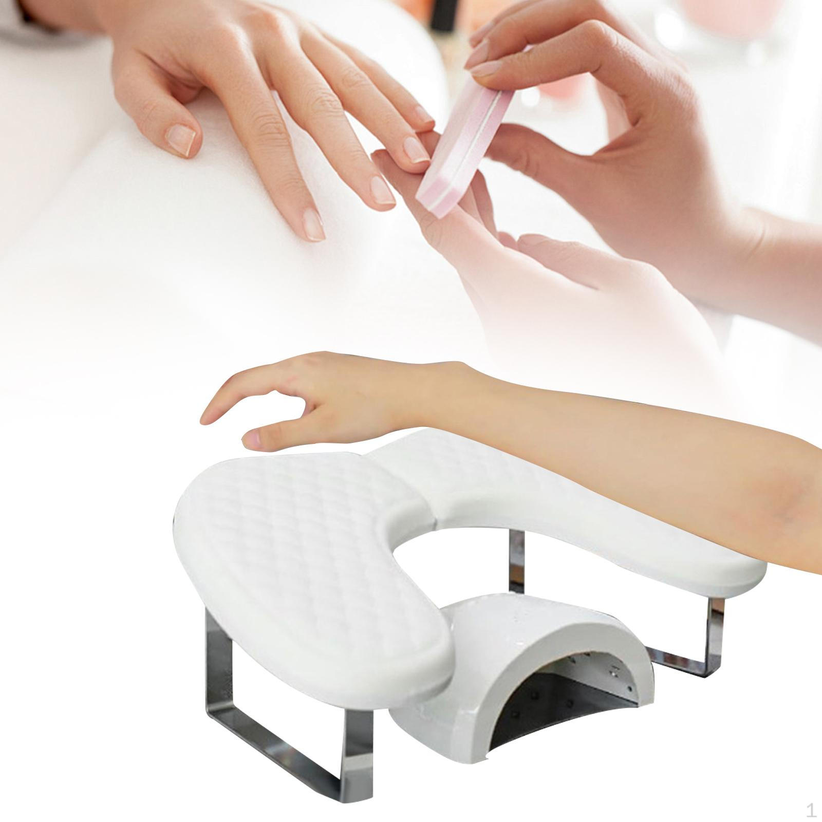 

Подушка для ногтей в форме бабочки, многофункциональное съемное салонное оборудование для маникюра белый