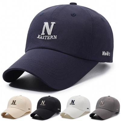 Casquette de baseball brodée avec lettres pour homme, chapeau de soleil pour sports de plein air