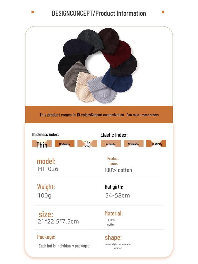 Windproof Warm Knitted Pullover Hat: Cotton, Versatile, Ear Protection, Face-Slimming, Adult Northeast Cold Hat