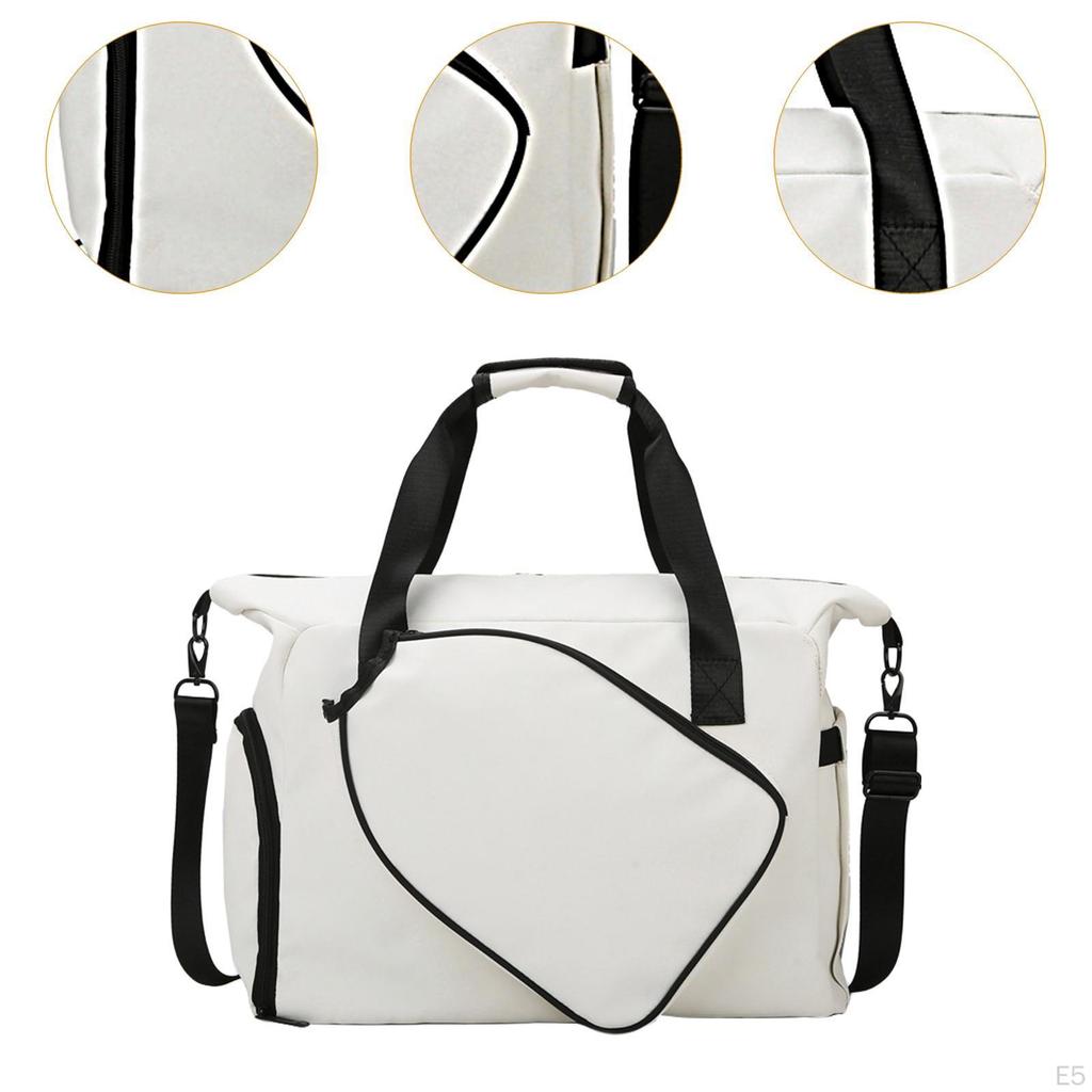 Crossbody Bag for Pickleball Rackets with Separate Shoe Compartment
