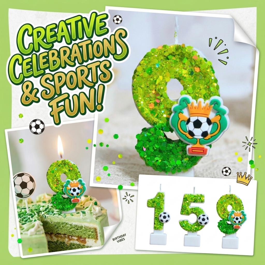 Fashion Cartoon Creative Birthday Candles Party Digital Candles