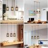 Suspension - NETTLIFE - Modèle table à manger - 3x E27 - Verre fumé - Noir