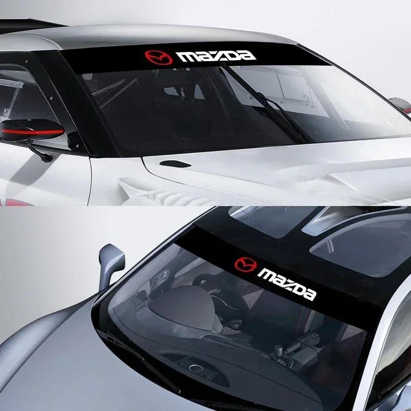 For Mazda 3 6 Atenza Axela Demio CX3 CX5 MP MS Car Goods Car Front Windshield Stickers Front and Rear Decorative Decals Sticker