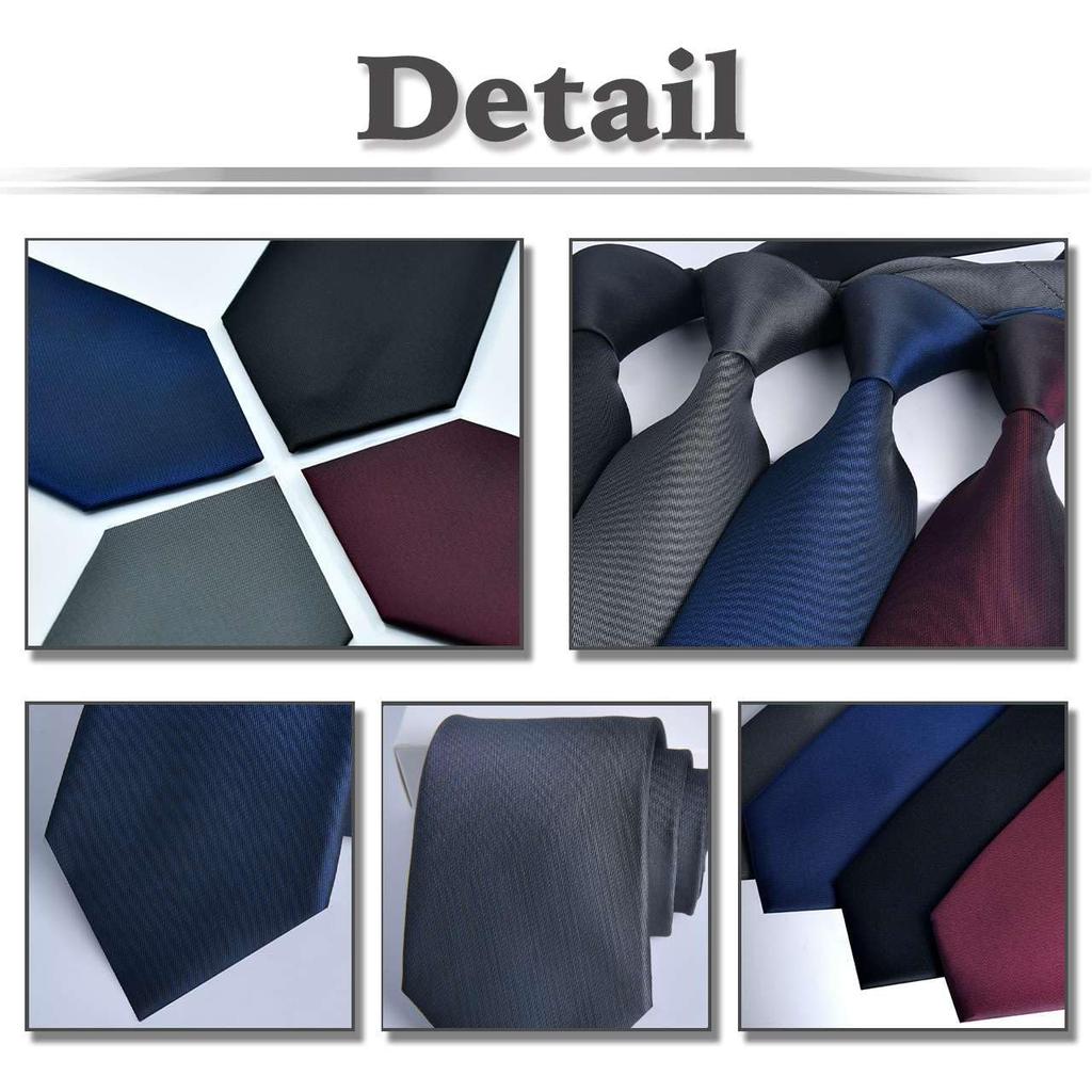 [White Fang] Formelles Krawatte, Einfarbig, Polyester, Business, Elegant, Herren NC141 (Wein)