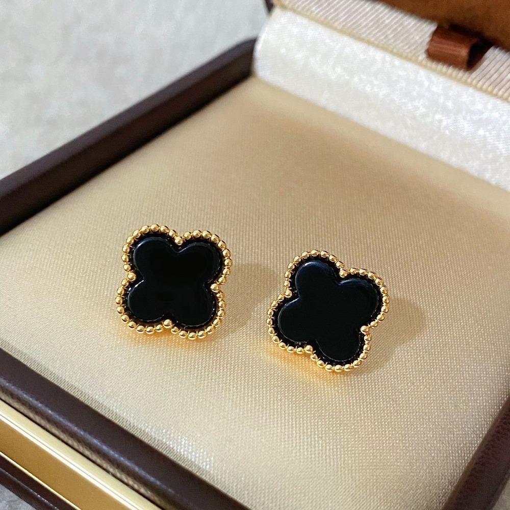 Retro Classic Fashion Four-leaf Clover Earrings - New Luxury Elegant Stud Earrings for Women