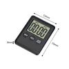 With Magnet Thin Simple Fashion Alarm Clock Kitchen Cooking Timer Square Count Up Countdown Large LCD Digital Screen