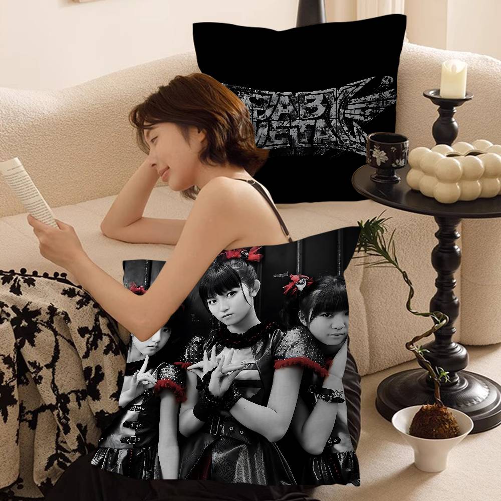 Japanese B-BABYMETAL Band Music Maple Design Cushion Cover Happy Autumn Harvest Decor Holiday Decorati Pillow Cover