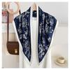 Women S Floral Printed Triangle Scarf Lightweight Sun Protection Versatile Shawl