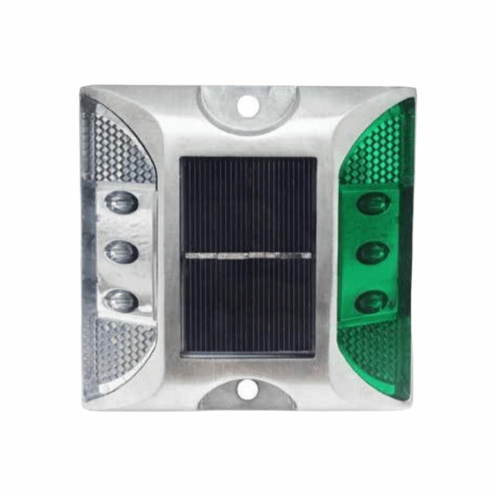 Solar Powered Solar Road Stud Light Outdoor Lighting Portable Traffic Marker Light Durable Square Shape LED Ground Light Highway