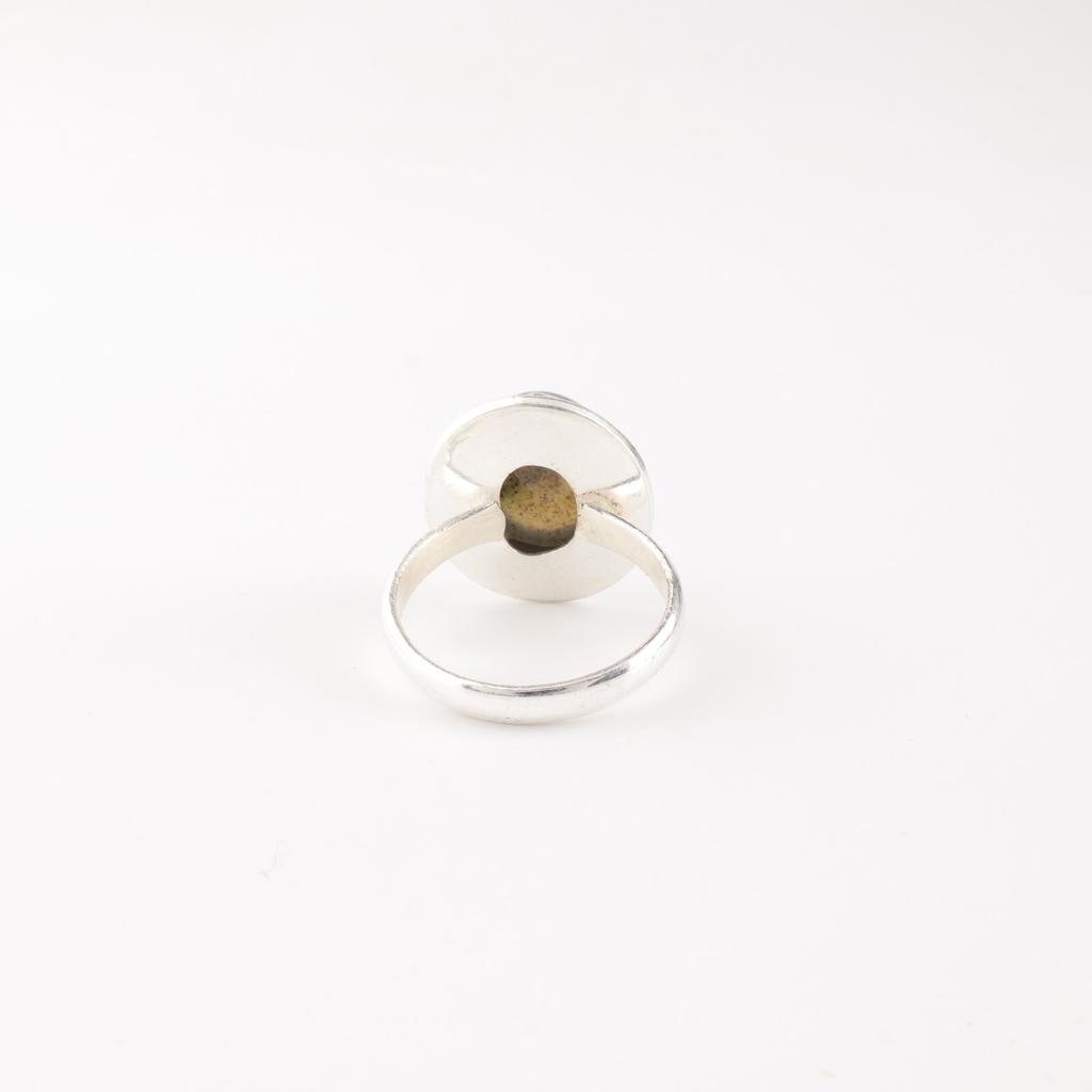 Natural Moss Agate Gemstone 925 Sterling Silver Jewelry Handmade Green Ring RR-62-25